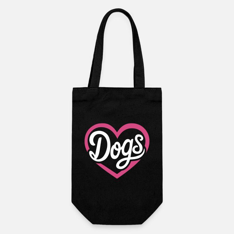 Chiens d’amour - Sac à bouteille - noir