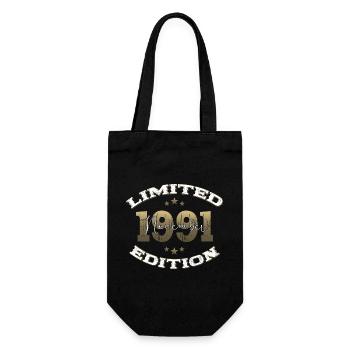 33rd Birthday Original November 1991 Volume 91 - Gift Bag for Bottles - black - Front