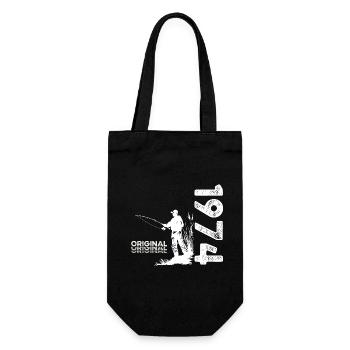 50ème Anniversaire Pêcheur Pêche 1974 Millésime 1974 - Sac à bouteille - noir - Devant