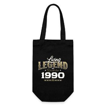 35th Birthday Legend December 1990 Volume 90 - Gift Bag for Bottles - black - Front