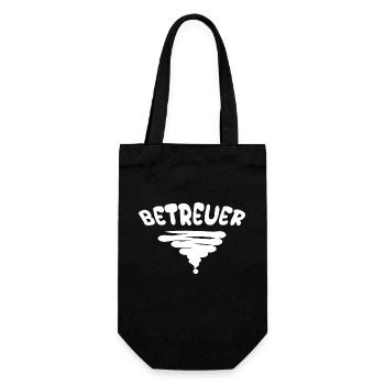 Caregiver as a profession - Gift Bag for Bottles - black - Front