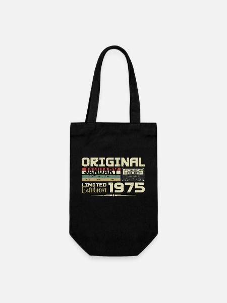 Janvier 1975 | Cadeau D’anniversaire Janvier 1975 - Sac à bouteille - noir