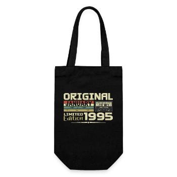 January 1995 | January 1995 Birthday Gift - Gift Bag for Bottles - black - Front