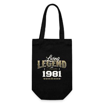 44e anniversaire Légendaire depuis janvier Né en 1981 - Sac à bouteille - noir - Devant