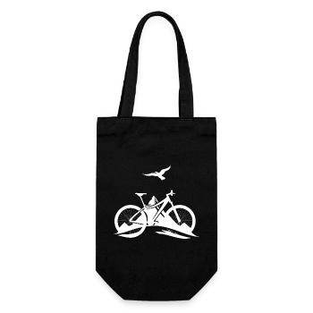 Mountain biking - Gift Bag for Bottles - black - Front