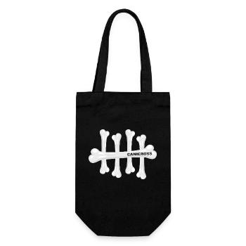 canicross dog sport running with dog dog training - Gift Bag for Bottles - black - Front