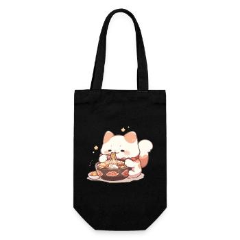 Chats spaghetti - Le chat s’amuse avec le passé - Sac à bouteille - noir - Devant