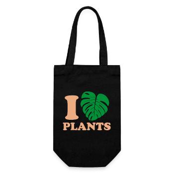 Tropique Naturel Monstera Design - Sac à bouteille - noir - Devant