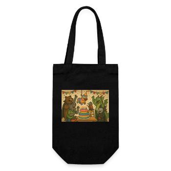 1000019116 - Gift Bag for Bottles - black - Front