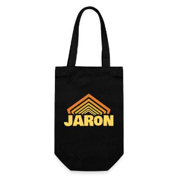 Jaron - Geschenkbeutel für Flaschen - Schwarz - Vorne