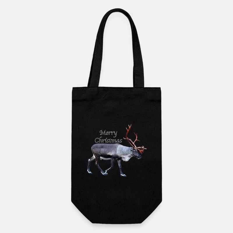 Merry Christmas - Gift Bag for Bottles - black