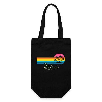 Italy - Gift Bag for Bottles - black - Front