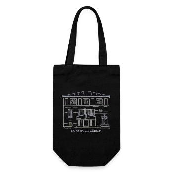 Kunsthaus Zurich Illustration Switzerland - Gift Bag for Bottles - black - Front