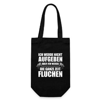 Don't give up bodybuilding bodybuilder strength training - Gift Bag for Bottles - black - Front