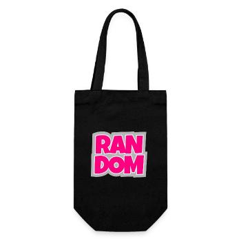 Random - chaotisch und absolut trendy. - Geschenkbeutel für Flaschen - Schwarz - Vorne