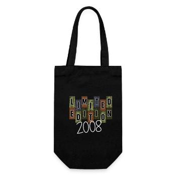 Limitierte Edition 2008 18.Geburtstag Geschenk - Geschenkbeutel für Flaschen - Schwarz - Vorne