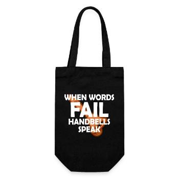 Choir Music Instrument Handbell Choir - Gift Bag for Bottles - black - Front