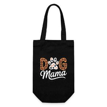 chiens, maman, patte d’amour, amoureux des animaux - Sac à bouteille - noir - Devant