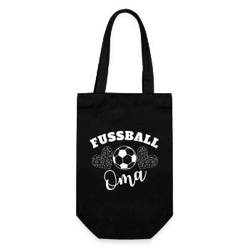 Soccer Mamie Coeur Motif Ballon - Sac à bouteille - noir - Devant