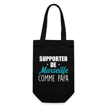 Enfant Humour Marseillais Supporter de Marseille - Sac à bouteille - noir - Devant