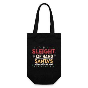 Main de Père Noël Grand Plan - Sac à bouteille - noir - Devant