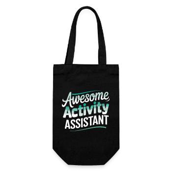  Awesome Activity Assistant Design für Alle, die - Geschenkbeutel für Flaschen - Schwarz - Vorne
