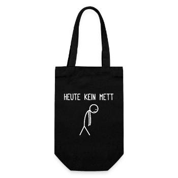 Pas de Mett Mettbrötchen aujourd’hui - Sac à bouteille - noir - Devant