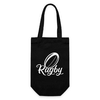 Rugby Stade Supporter Rugbyman Cadeau Rugby Sport - Sac à bouteille - noir - Devant