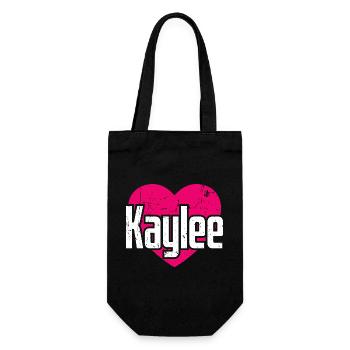 I Love Kaylee Pink Heart I Love Kaylee - Gift Bag for Bottles - black - Front