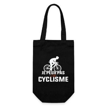 Ich kann nicht, ich habe Radfahren. - Geschenkbeutel für Flaschen - Schwarz - Vorne