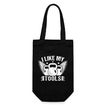 Accros à la salle de sport J’aime mes outils Calisthénique Fitness - Sac à bouteille - noir - Devant