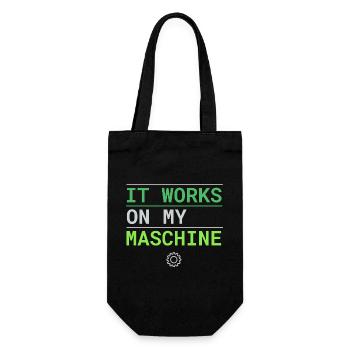 Ça marche sur ma machine - Excuse du développeur - Sac à bouteille - noir - Devant
