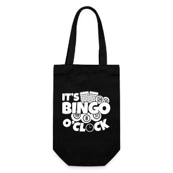 Bingo Player It ́s Bingo O ́Clock Bingo - Gift Bag for Bottles - black - Front