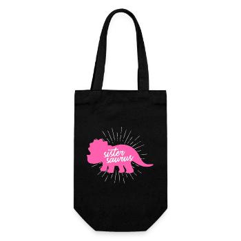 Sistersaurus Drôle de Sœur Dinosaure Tricératops - Sac à bouteille - noir - Devant