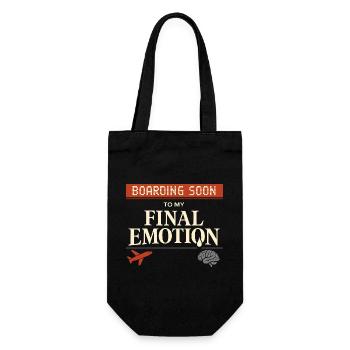 Travel anxiety humor, airport chaos, flying is - Gift Bag for Bottles - black - Front