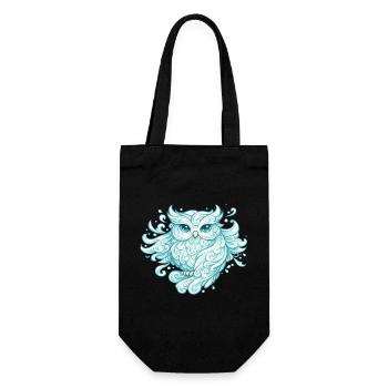 Hibou aérien – animal fait de vent - Sac à bouteille - noir - Devant