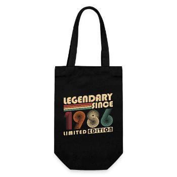 Légendaire depuis 1986 Anniversaire vintage - Sac à bouteille - noir - Devant