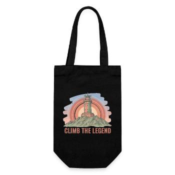 Mont Ventoux Climb The Legend Cycling Art - Gift Bag for Bottles - black - Front