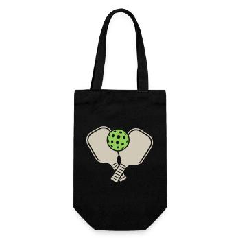 Pickleball - Gift Bag for Bottles - black - Front