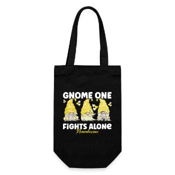 Gnome One Fights Alone Yellow Memory - Gift Bag for Bottles - black - Front