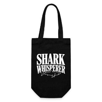 Shark Whisperer - Gift Bag for Bottles - black - Front