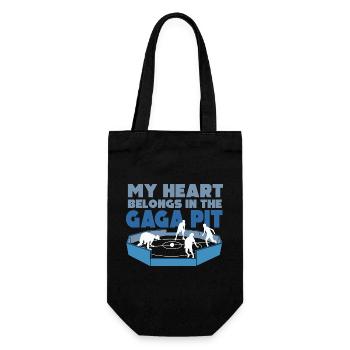 My Heart Belongs in the Gaga Pit - Gift Bag for Bottles - black - Front
