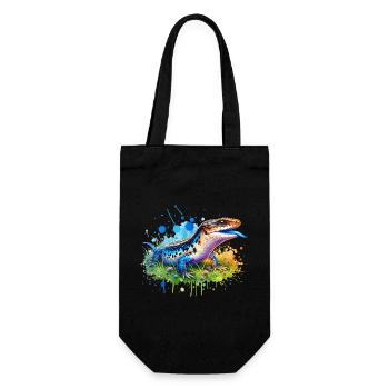 Don du scinque à langue bleue - Sac à bouteille - noir - Devant
