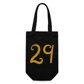 29 - Gift Bag for Bottles - black - Front