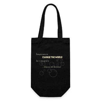 Un bienfaiteur sans amour maternel ;) - Sac à bouteille - noir - Devant