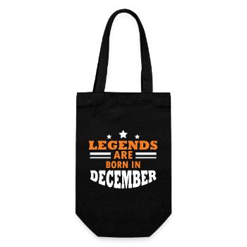 Des légendes nées en décembre disent - Sac à bouteille - noir - Devant