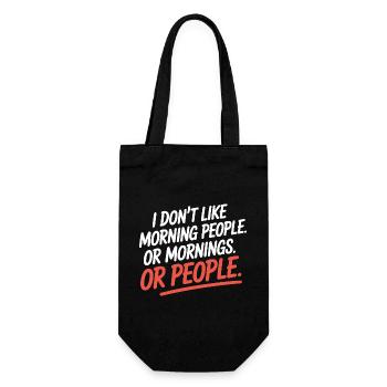 Morgenmuffel Don't Like Morning People Müde Büro - Sac à bouteille - noir - Devant