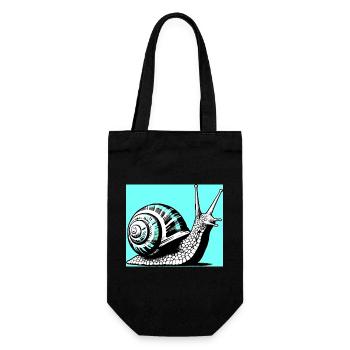 Escargot - Sac à bouteille - noir - Devant