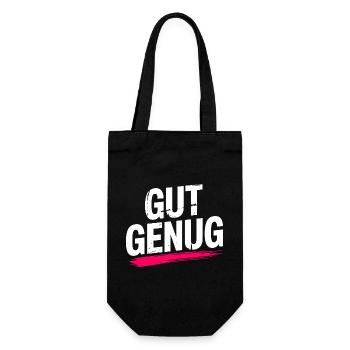 Gut Genug Selbstliebe Ich Bin Gut Genug Selbstwert - Geschenkbeutel für Flaschen - Schwarz - Vorne