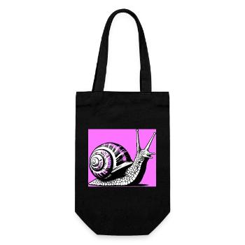 Snail - Gift Bag for Bottles - black - Front